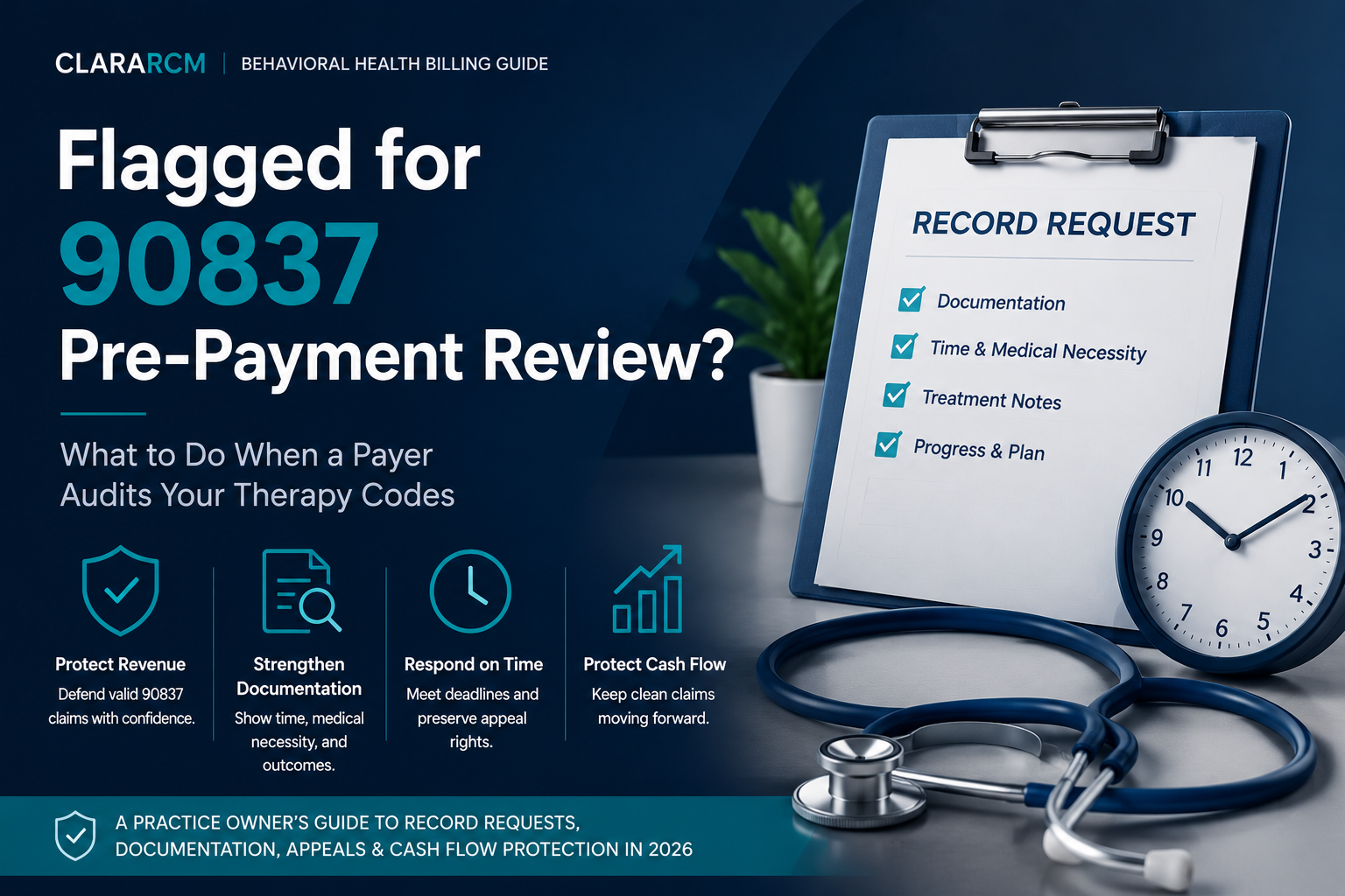 90837 pre-payment review audit response guide for behavioral health practices 2026